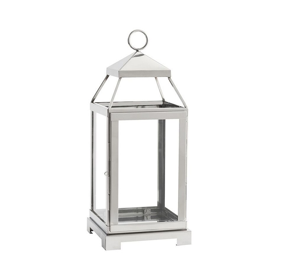 Malta Glass & Metal Lantern Pottery Barn Australia